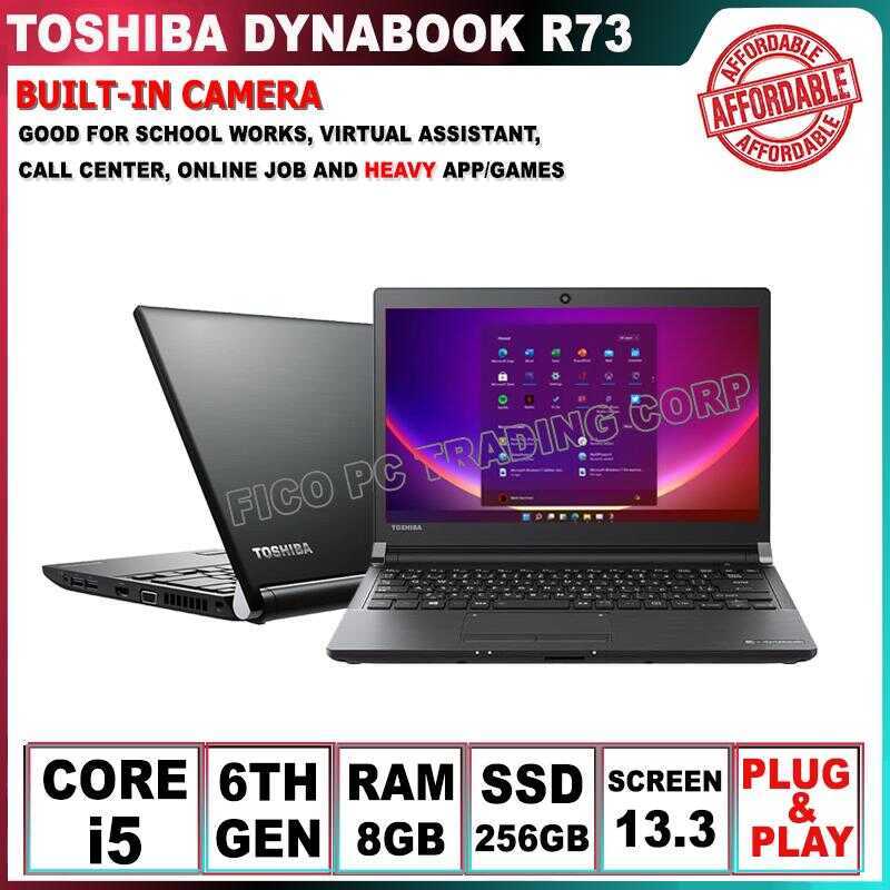 2 Toshiba Dynabook R73 13.3 Inches Core I5 6Th GEN 8Gb RAM 256Gb
