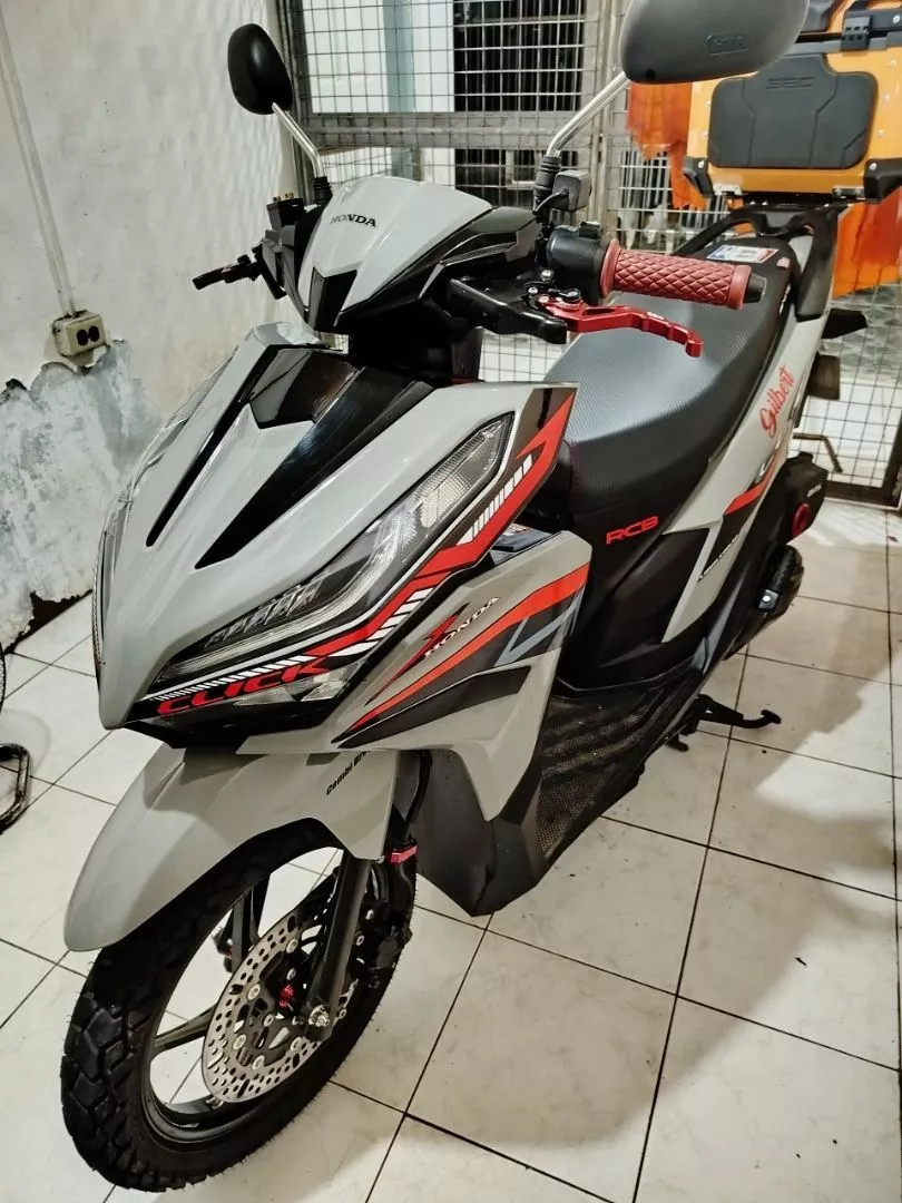 1 pair New Tech Design Side Sticker For Honda Click V2/V3/V4 Motorcycle ...