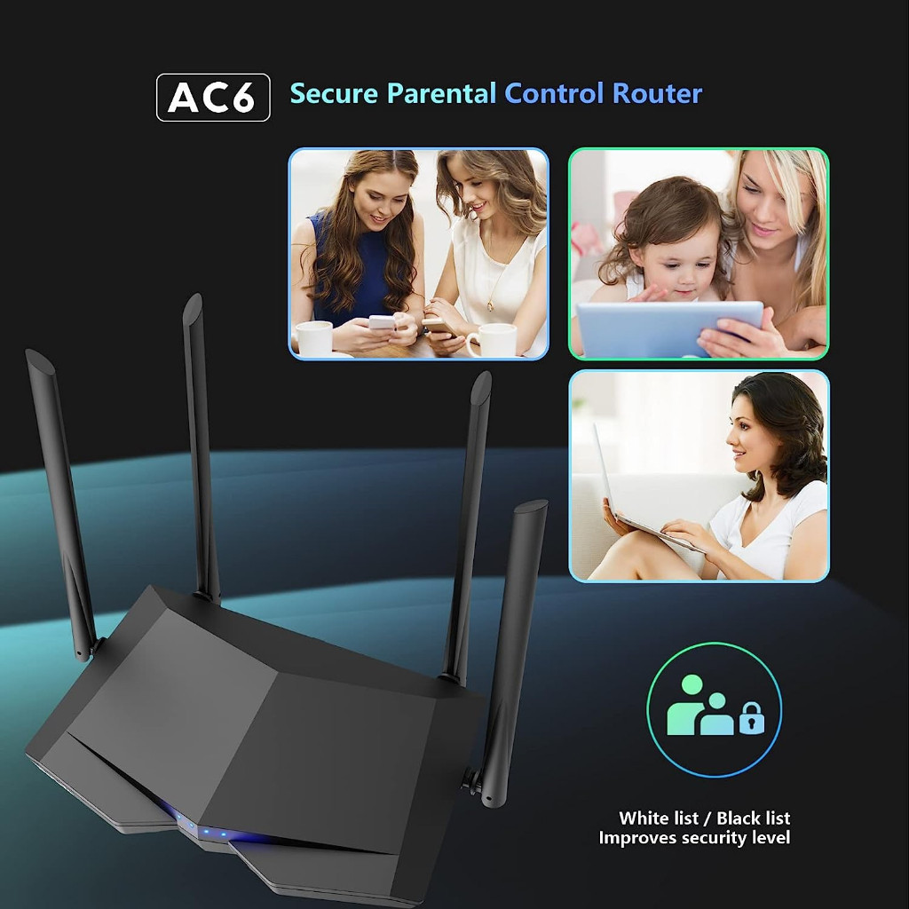 Tenda AC6 v5 Fast Ethernet Dual Band Wifi Router | Wifi Extender | VLAN ...