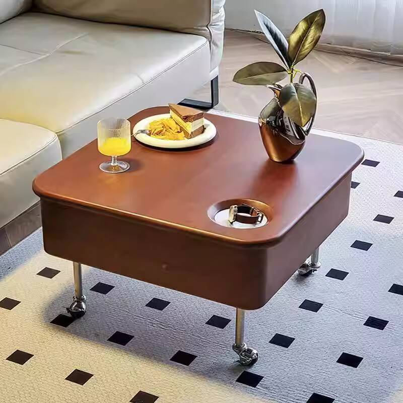 Vintage Style Solid Wood Lowering Coffee Table ADC Antique Modern ...