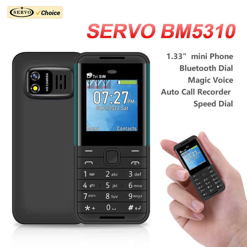 SERVO BM Mini Small Mobile Phone SIM Card Magic Voice Auto Call ...