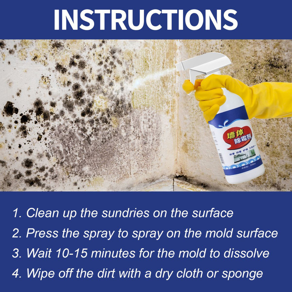 COD Mold & Mildew Remover Spray Cleaner for Ceramic Tile Deep Wall Mold ...