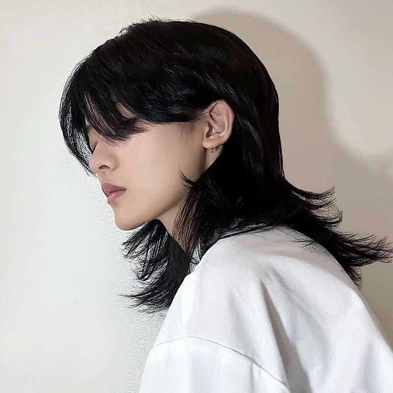 Wolf Tailed Mullet Fish Wig Short Female Cool Long Hair Japanese Split ...