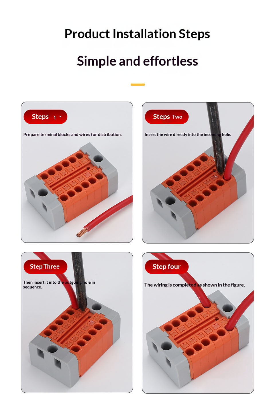 Direct Plug Quick Connection Terminal Strip PTF2.5mm Distribution Box ...