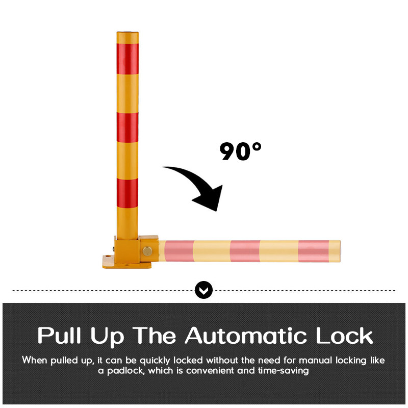 Lockable Parking Barrier Steel Pole Parking Barrier Vehicle Security ...