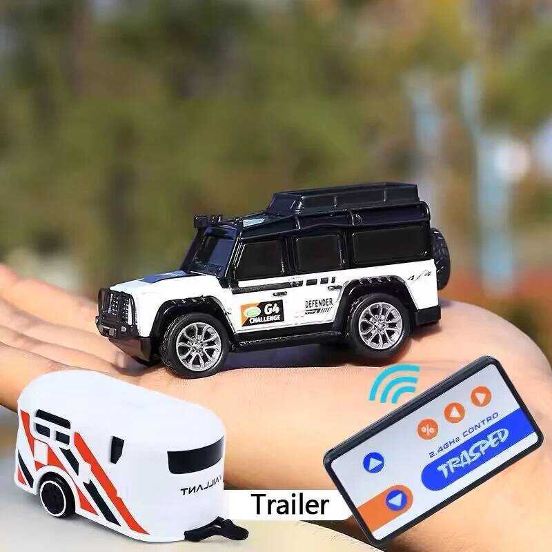 Mini Trasped Rc Car 1:64 Alloy 5-Channel Electric Desop Remote Control ...
