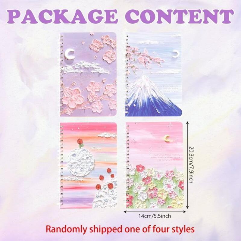 10pcs A5 Spiral Notebook Set 80 Leaves Cute Coil Notebook Student ...