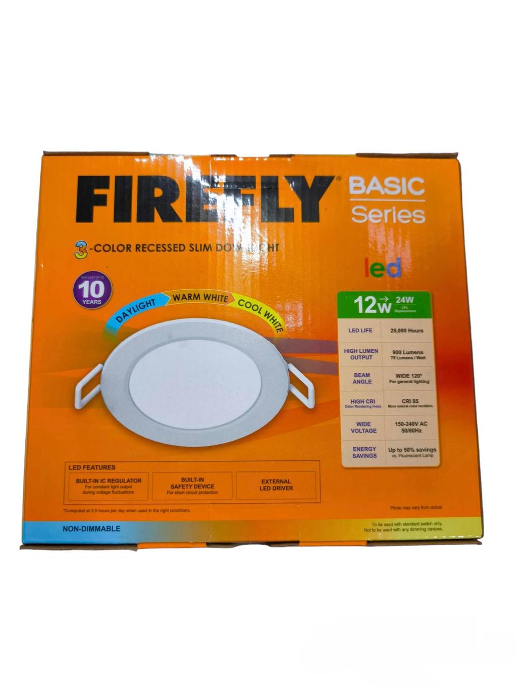 Firefly 12W LED Downlight Tri Color Slim Type 220V - EDL212612TC ...