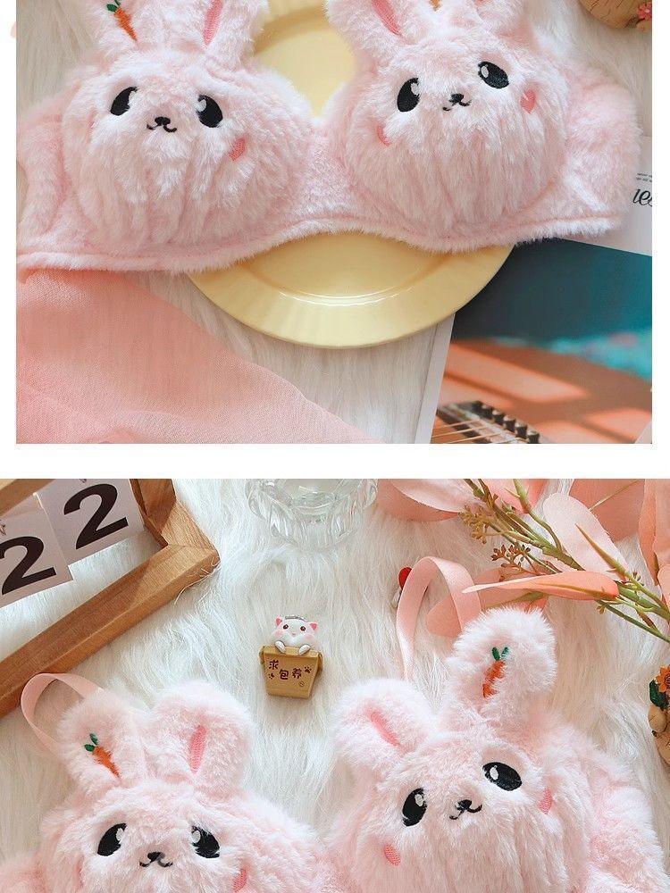 2025 New Style Girl Plush Underwear Rabbit Japanese Cute Wireless Push ...