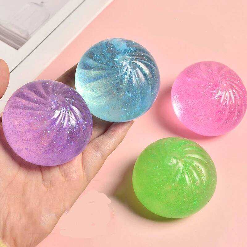 Squishy Funny 2025 Maltose Syrup Stress Balls Gold Flour Buns Dumplings ...