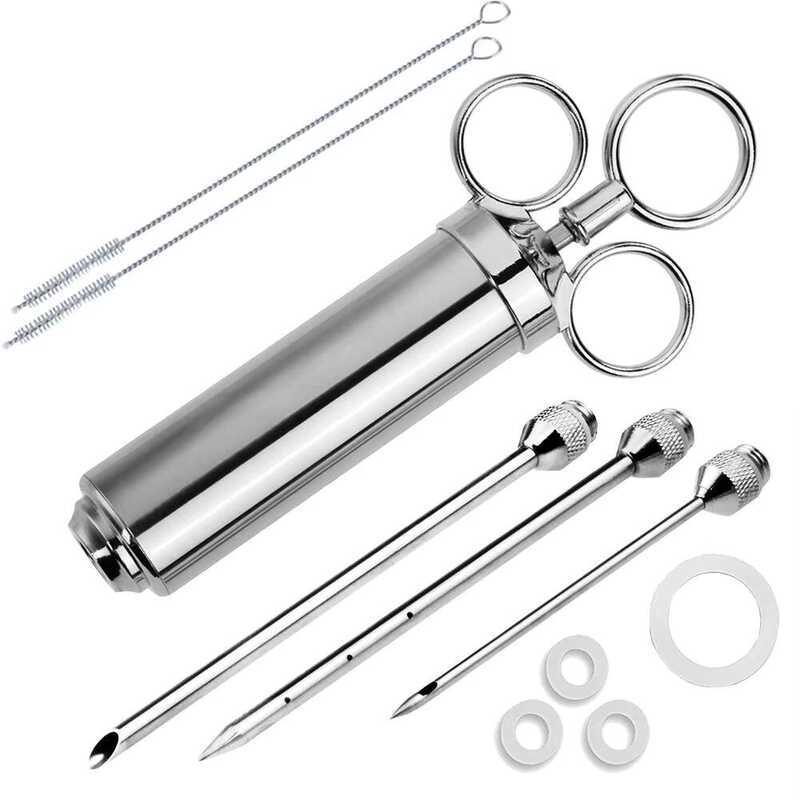 Stainless Steel Marinade Injector,Sauce Injector,Flavor Injector,1OZ ...