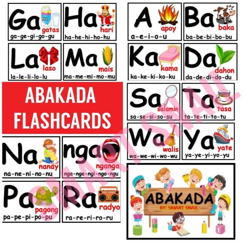ABAKADA Flashcards Laminated Dd9 | Shopee Philippines