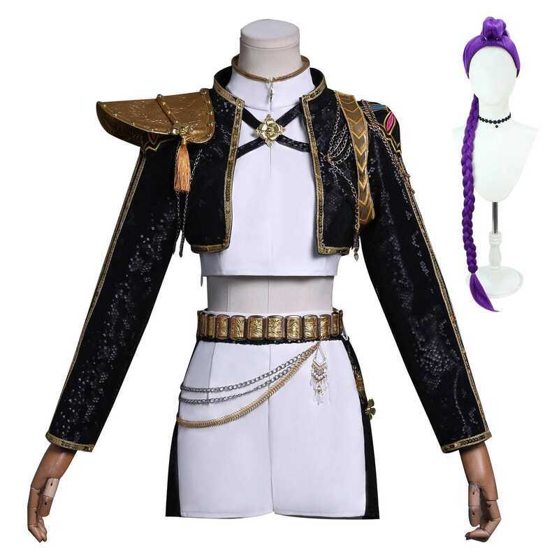 AA Huntrix Kpop Demon Hunters Rumi Zoey Cosplay Wig Red Stage ...