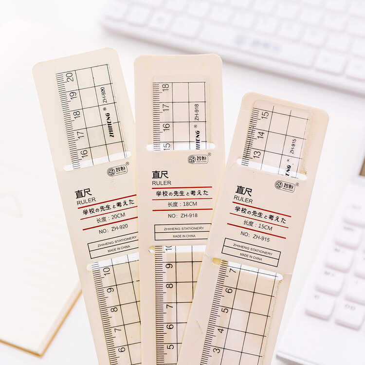 Style Creative Minimalist Ruler Transparent Grid Acrylic Plastic Ruler ...