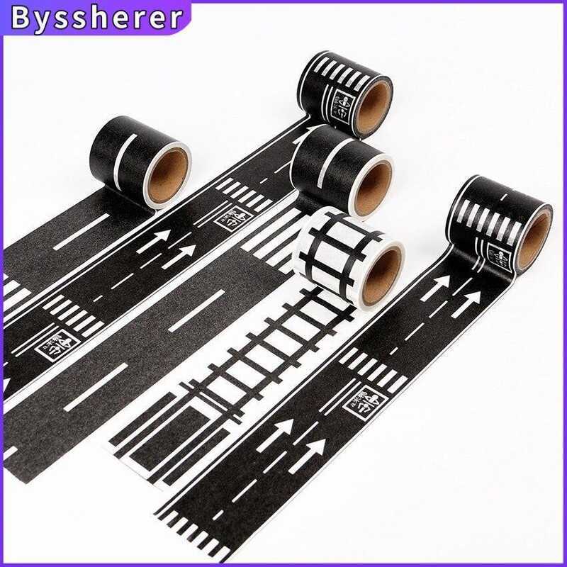 Byssherer Railway Road Paper Tape 48Mm X 5M Wide DIY Creative Traffic ...