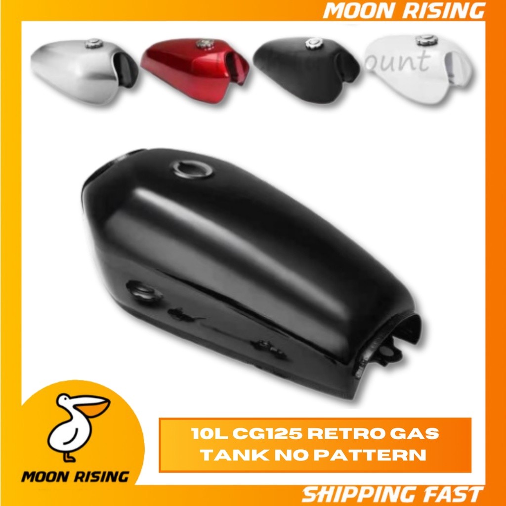 10L CG125 GAS TANK MOTORCYCLE TANK RETRO FUEL TANK CAFE RACER NO ...