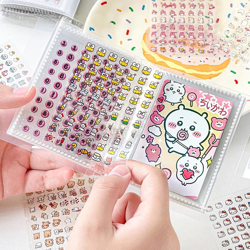 4800pcs Mini Stickers Storage Book Small Nose Stickers For Students Diy ...