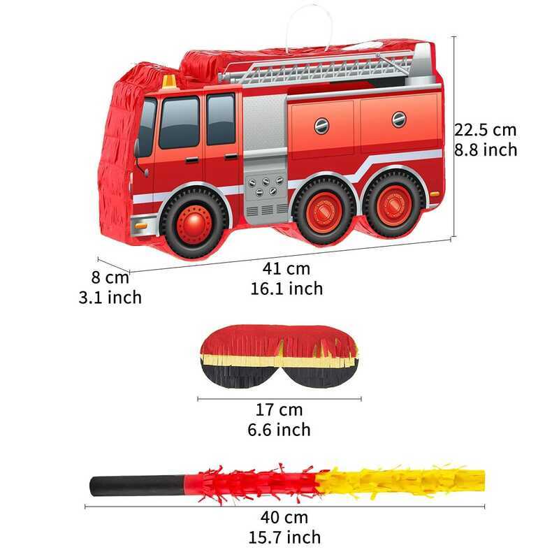 Fire 1Set Cartoon Fighting Fire Truck Theme Pinata Bundle With ...