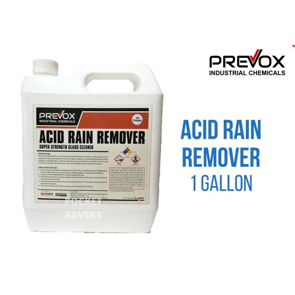 Prevox Acid Rain Remover 1 Gallon (Auto Car Glass Window Mirror ...