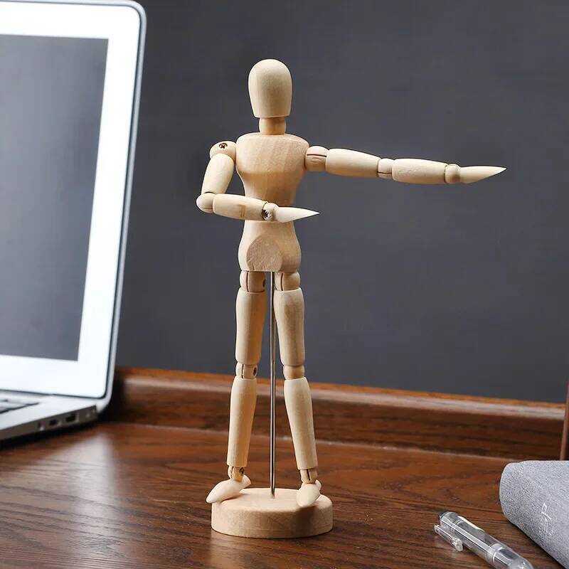 Figurines Wooden Rotatable Joint Hand Model Drawing Sketch Mannequin ...