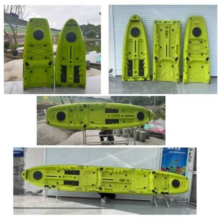 HDPE Material Fishing Module 2 Sections Detachable Canoe/Kayak With ...
