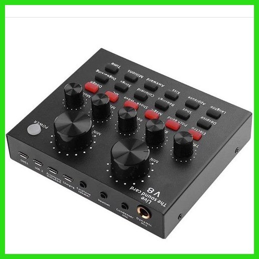 V8 Audio External USB Headset Microphone Webcast Streamer Live Sound ...