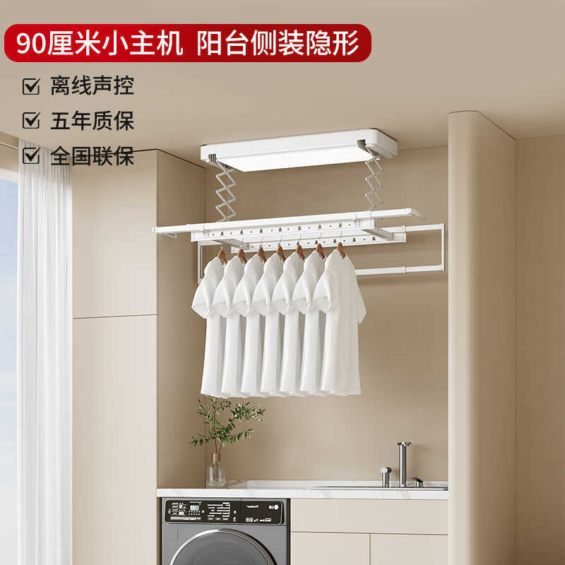 Smart Electric Voice Control Multi-Function Lifting Balcony Rack Home ...