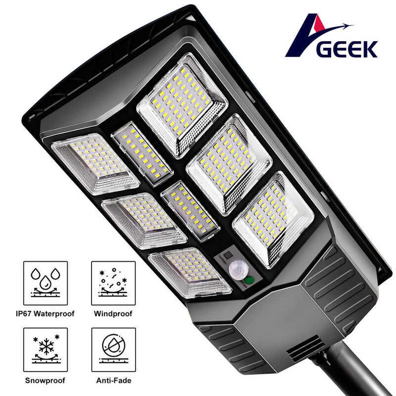 GEEK Solar Light W Superbright Solar Outdoor Waterproof Suitable For ...