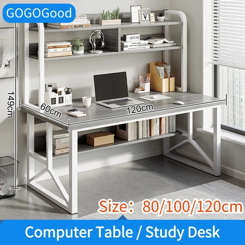 Computer Table with Book Shelf Study Desk Study Table Office Table ...