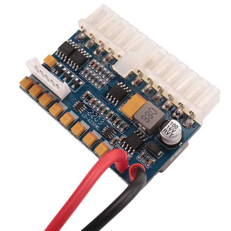 Portable DC 12V 250W 24Pin ATX Connect With Motherboard Mini ITX Power ...