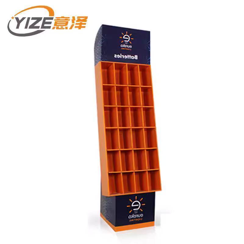FD1014 Factory Paper Display Rack Multi-layer Floor-standing Corrugated ...