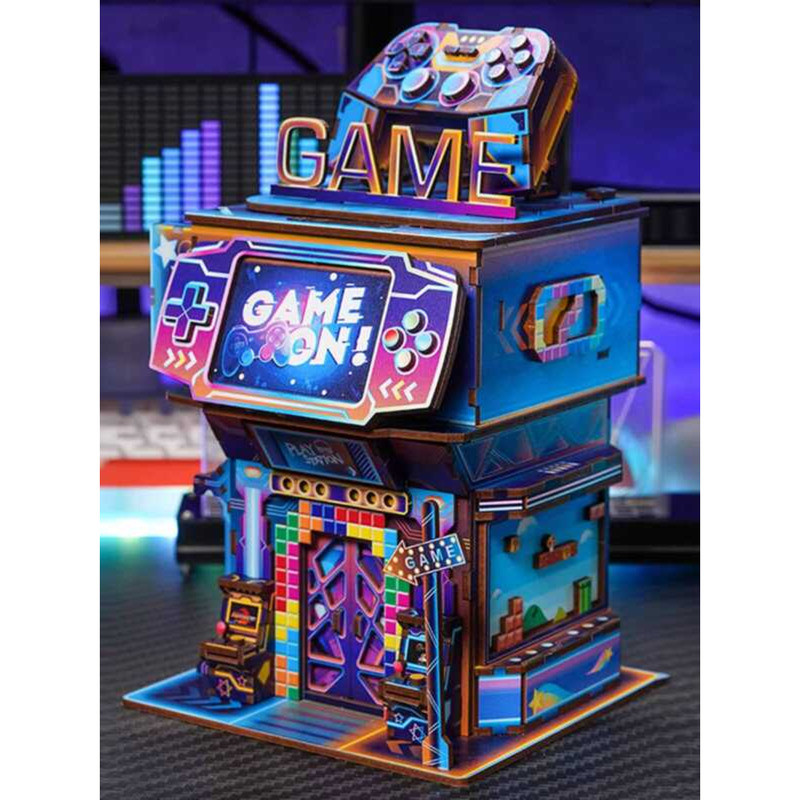 Tongqu Cyber Arcade Storage DIY Small House Building Blocks Assembly ...