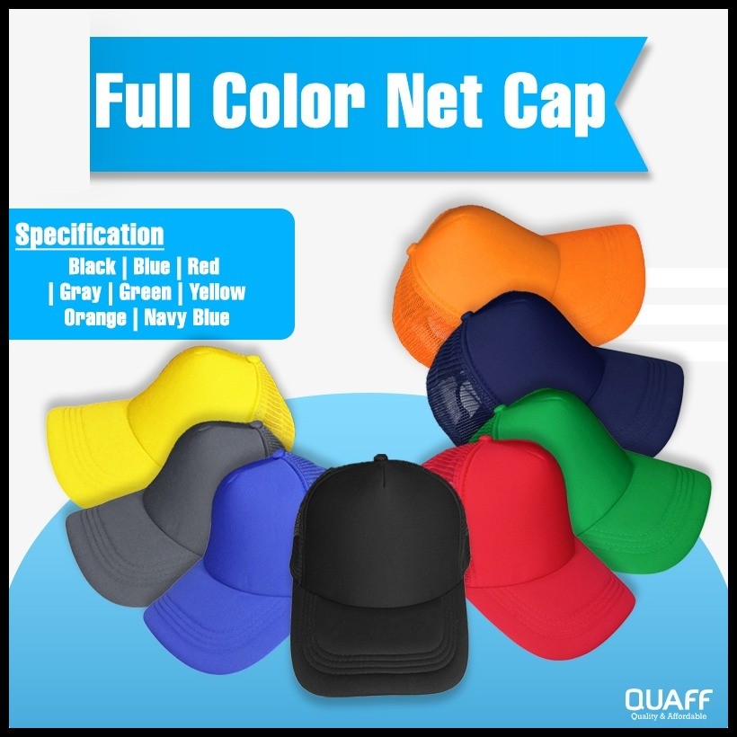 QUAFF Printable Mesh Cap for Men and Women Baseball Cap / Net Trucker ...