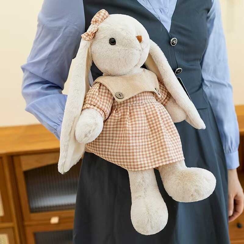 《Toys》 Authentic Hugging Baby Lily Rabbit Wearing Dress Long-Eared ...