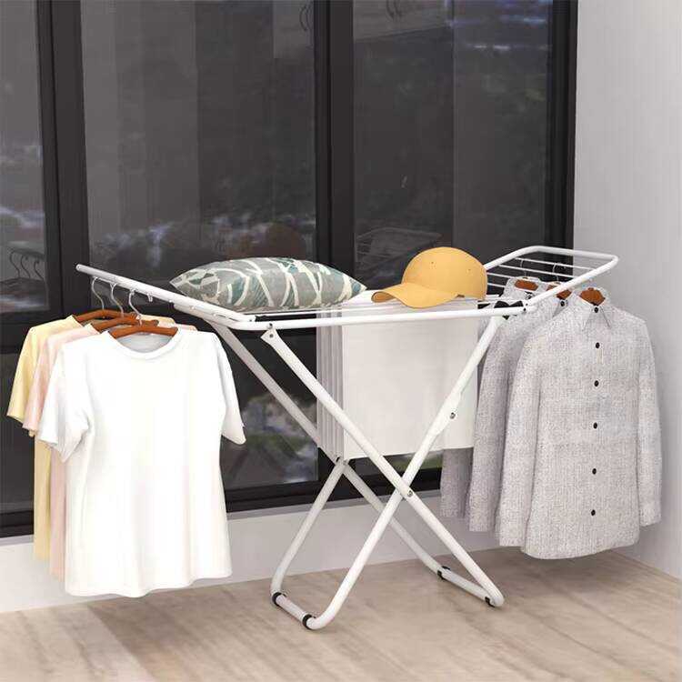 Foldable Space-Saving Metal Laundry Drying Rack Freestanding Drying ...