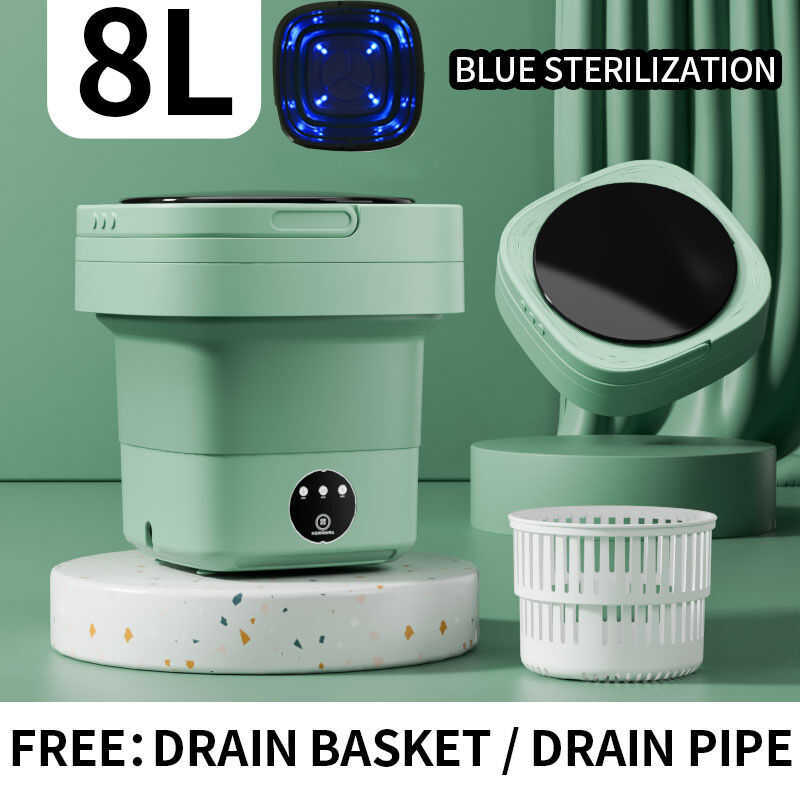 8L/15L Washing Machine Fully Automatic Blue Light Sterilization ...
