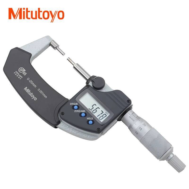 Mitutoyo Flower Key Digital Micrometer 331-251-30 Small Head Digital ...