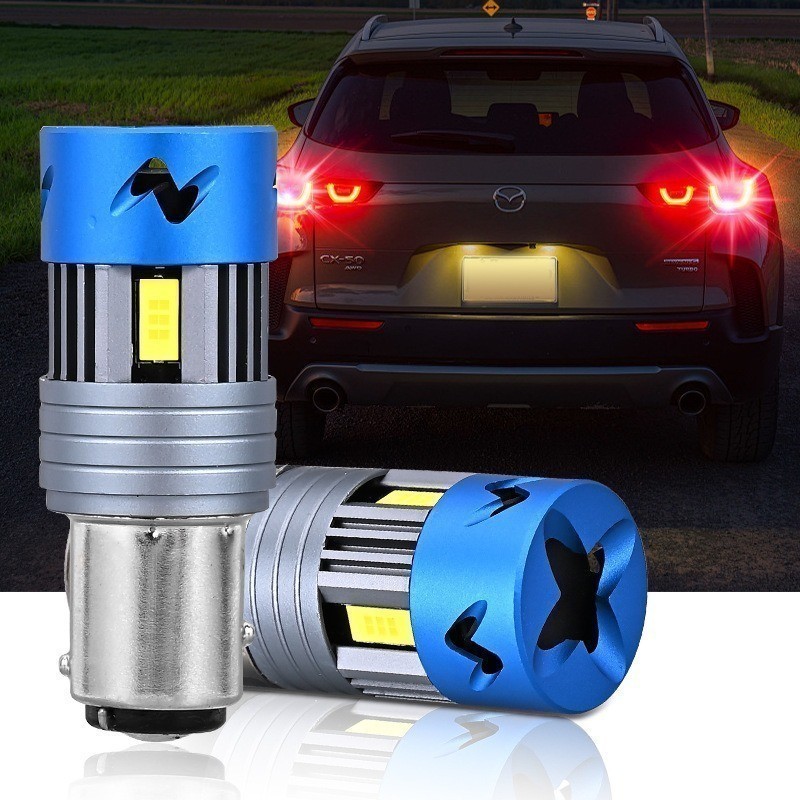2PCS 1156 T20 7440 LED Turn Signal Reverse Light With Fan Cooler ...