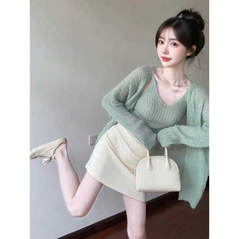 Autumn Little Person Matching OOTD Outfit Elegant Korean Style Unique ...