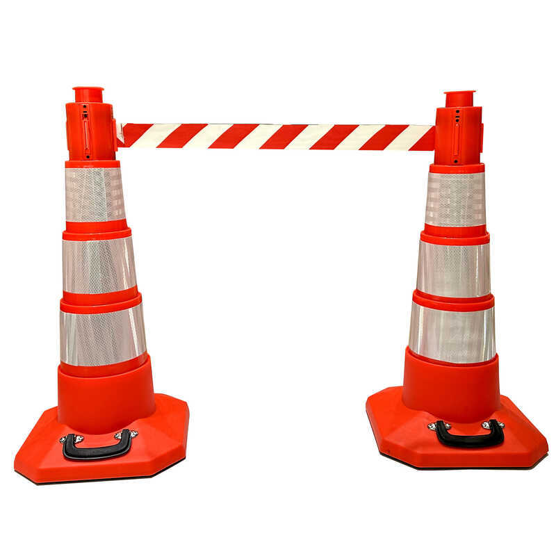 Emergency Fire Retractable Integrated Road Cone Tape Warning Isolation ...