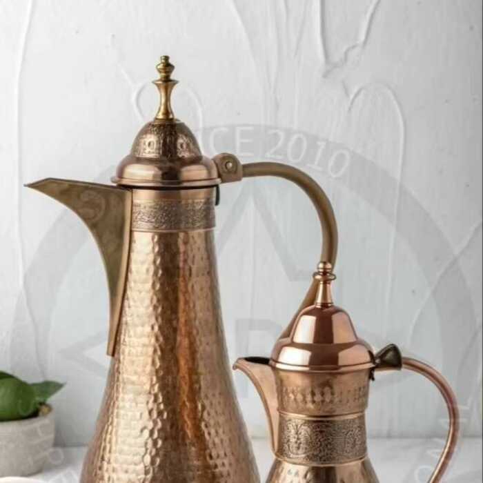 Modern Luxury Arabic Dallah Teapot Coffee & Tea Serving Set with Brass ...