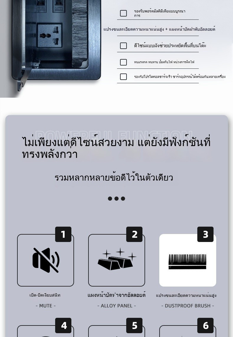 Hidden Case Multifunctional Conference Table Cable Table Multimedia Box ...