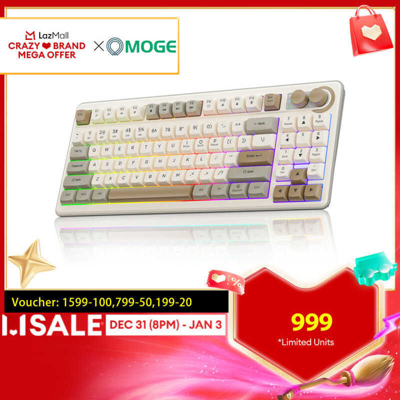SOLAKAKA Sk90 Wireless Membrane Keyboard 90 Key RGB Tri-Mode Bluetooth5 ...
