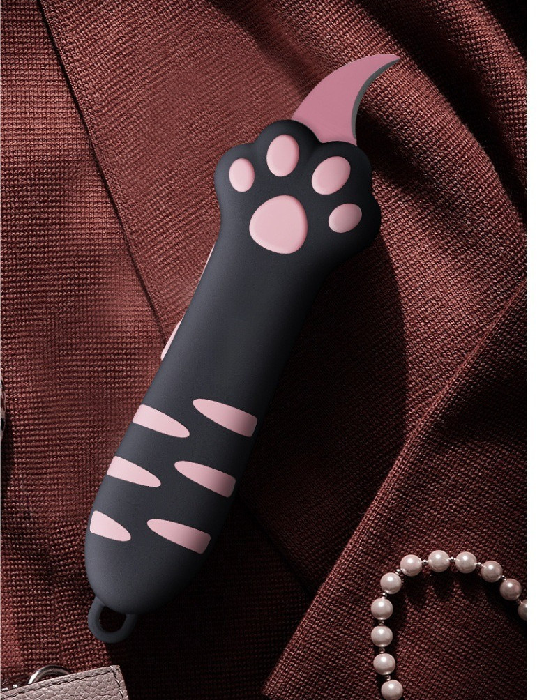 Portable Cute Cat Paw Box Knife Paper Cutter Art Utility Knife Handbook ...