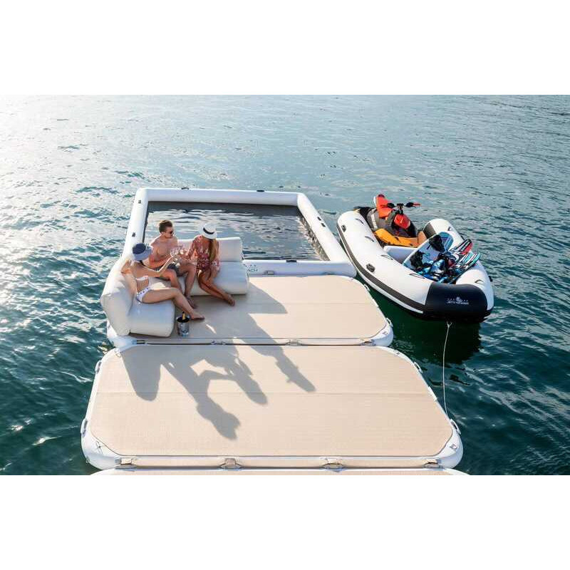 In Stock Teak Inflatable Floating Bridge Water Island Boat Raft Terrace ...