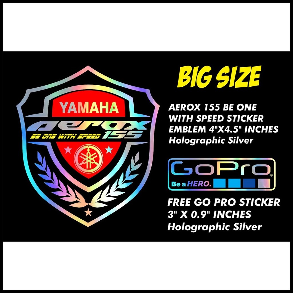 AEROX 155 STICKER DECAL EMBLEM WATERPROOF | Shopee Philippines