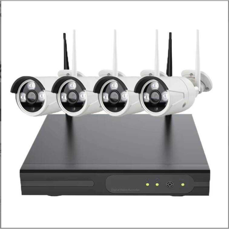 4CH 2K Plug-and-Play WiFi Security Camera Kit with Built-in Hard Disk ...