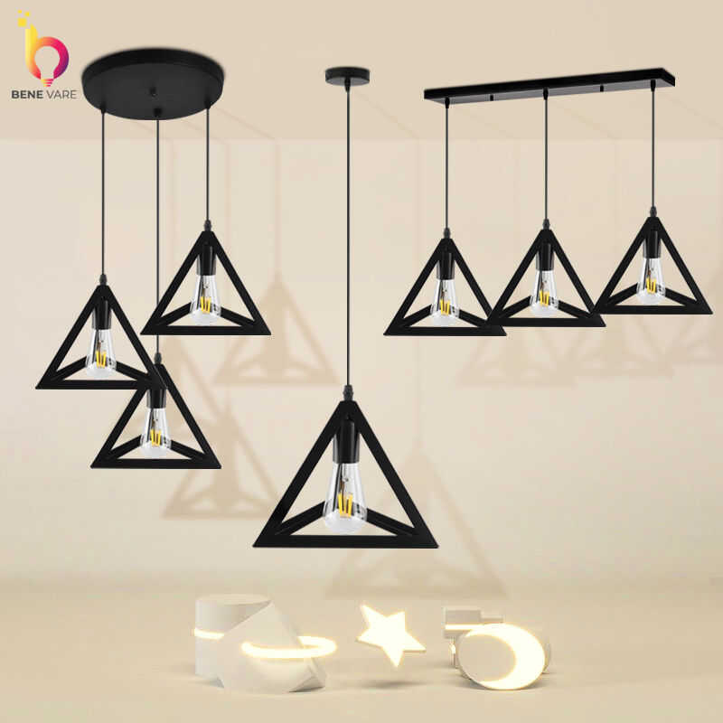 Chandelier Modern Minimalist Industrial Pendant Light D Geometric ...