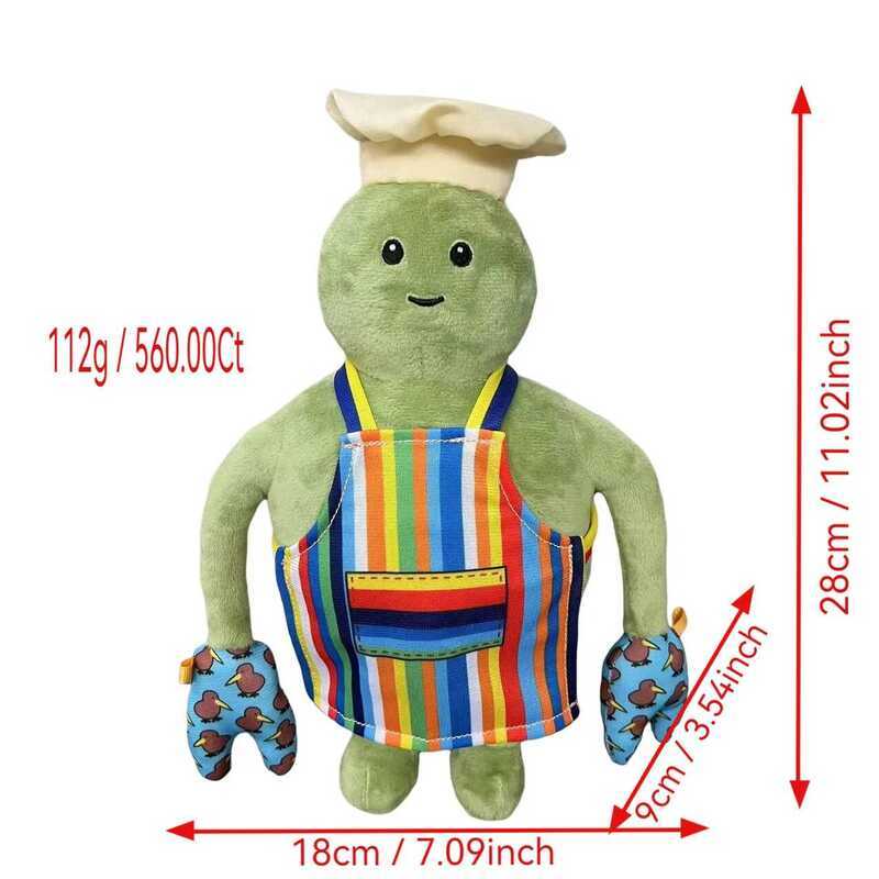 New The Tiny Chef Show Plush Toy Cartoon Animation Doll Cute Green ...