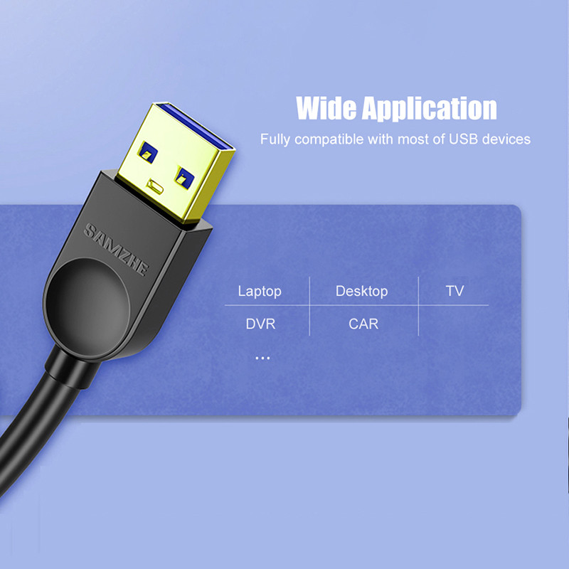 【1-3 Days Delivery】1.5M 3M 5M 10M USB Extension Cable Male To Male USB ...